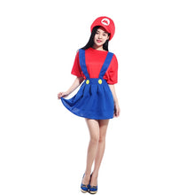 Load image into Gallery viewer, Cosplay Adults and Kids Super Mario Bros Cosplay Dance Costume Set Children Halloween Party MARIO &amp; LUIGI Costume for Kids Gifts