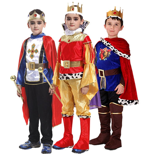 Halloween Cosplay kids Prince Costume for Children The King Costumes Christmas Boys Fantasia European royalty clothing