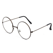 Load image into Gallery viewer, Round Plain Clear Glasses Ultra Light Metal Decoration Transparent Women Eyewear Frames Prescription Optical Spectacle Frames SL