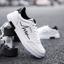 Load image into Gallery viewer, Men&#39;s Casual Skateboarding Shoes White Shoes Outdoors Leisure Sneakers Breathable Walking Shoes Flat Shoes Chaussure Homme