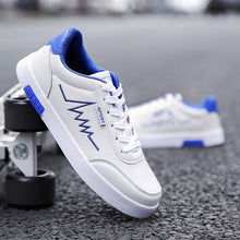 Load image into Gallery viewer, Men&#39;s Casual Skateboarding Shoes White Shoes Outdoors Leisure Sneakers Breathable Walking Shoes Flat Shoes Chaussure Homme