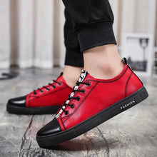 Load image into Gallery viewer, Men&#39;s Casual Skateboarding Shoes White Shoes Outdoors Leisure Sneakers Breathable Walking Shoes Flat Shoes Chaussure Homme