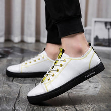 Load image into Gallery viewer, Men&#39;s Casual Skateboarding Shoes White Shoes Outdoors Leisure Sneakers Breathable Walking Shoes Flat Shoes Chaussure Homme