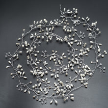 Load image into Gallery viewer, 2019 Fashion Wedding Hair Accessories Simulated Pearl Haedbands for Bride Crystal Crown Floral Elegant Hair Ornaments Hairpin