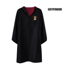 Load image into Gallery viewer, Robe Cape Cloak With Tie Scarf Wand Potter Glasses Ravenclaw Gryffindor Hufflepuff Slytherin Costume Adult Potter Cosplay