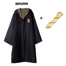 Load image into Gallery viewer, Robe Cape Cloak With Tie Scarf Wand Potter Glasses Ravenclaw Gryffindor Hufflepuff Slytherin Costume Adult Potter Cosplay
