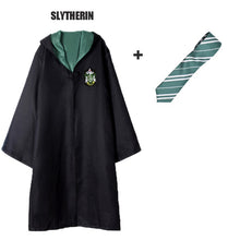 Load image into Gallery viewer, Robe Cape Cloak With Tie Scarf Wand Potter Glasses Ravenclaw Gryffindor Hufflepuff Slytherin Costume Adult Potter Cosplay