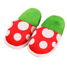 Load image into Gallery viewer, Women Halloween Carnival Fancy Funny Flower Cosplay Shoes Super Mario Cannibal Flower Piranha Slip on Home Wear Slippers