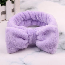 Load image into Gallery viewer, 2019 New OMG Letter Coral Fleece Wash Face Bow Hairbands For Women Girls Headbands Headwear Hair Bands Turban Hair Accessories