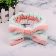 Load image into Gallery viewer, 2019 New OMG Letter Coral Fleece Wash Face Bow Hairbands For Women Girls Headbands Headwear Hair Bands Turban Hair Accessories