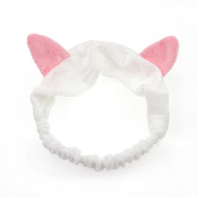 2019 New OMG Letter Coral Fleece Wash Face Bow Hairbands For Women Girls Headbands Headwear Hair Bands Turban Hair Accessories