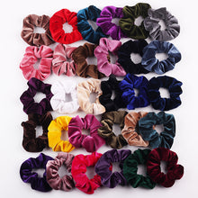 Load image into Gallery viewer, Velvet Scrunchie Women Girls Elastic Hair Rubber Bands Accessories Gum For Women Tie Hair Ring Rope Ponytail Holder Headdress