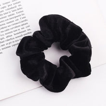 Load image into Gallery viewer, Velvet Scrunchie Women Girls Elastic Hair Rubber Bands Accessories Gum For Women Tie Hair Ring Rope Ponytail Holder Headdress