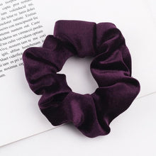 Load image into Gallery viewer, Velvet Scrunchie Women Girls Elastic Hair Rubber Bands Accessories Gum For Women Tie Hair Ring Rope Ponytail Holder Headdress