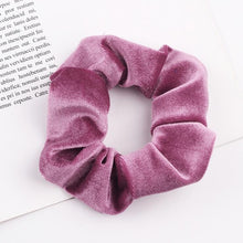 Load image into Gallery viewer, Velvet Scrunchie Women Girls Elastic Hair Rubber Bands Accessories Gum For Women Tie Hair Ring Rope Ponytail Holder Headdress