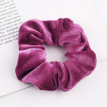 Load image into Gallery viewer, Velvet Scrunchie Women Girls Elastic Hair Rubber Bands Accessories Gum For Women Tie Hair Ring Rope Ponytail Holder Headdress