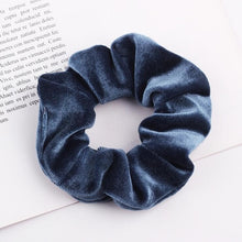 Load image into Gallery viewer, Velvet Scrunchie Women Girls Elastic Hair Rubber Bands Accessories Gum For Women Tie Hair Ring Rope Ponytail Holder Headdress