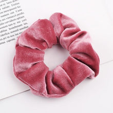 Load image into Gallery viewer, Velvet Scrunchie Women Girls Elastic Hair Rubber Bands Accessories Gum For Women Tie Hair Ring Rope Ponytail Holder Headdress