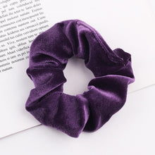 Load image into Gallery viewer, Velvet Scrunchie Women Girls Elastic Hair Rubber Bands Accessories Gum For Women Tie Hair Ring Rope Ponytail Holder Headdress