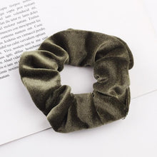 Load image into Gallery viewer, Velvet Scrunchie Women Girls Elastic Hair Rubber Bands Accessories Gum For Women Tie Hair Ring Rope Ponytail Holder Headdress