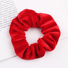 Load image into Gallery viewer, Velvet Scrunchie Women Girls Elastic Hair Rubber Bands Accessories Gum For Women Tie Hair Ring Rope Ponytail Holder Headdress
