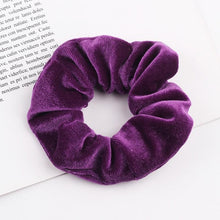 Load image into Gallery viewer, Velvet Scrunchie Women Girls Elastic Hair Rubber Bands Accessories Gum For Women Tie Hair Ring Rope Ponytail Holder Headdress