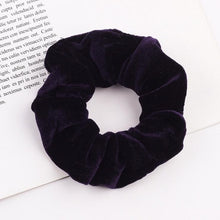 Load image into Gallery viewer, Velvet Scrunchie Women Girls Elastic Hair Rubber Bands Accessories Gum For Women Tie Hair Ring Rope Ponytail Holder Headdress