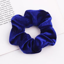 Load image into Gallery viewer, Velvet Scrunchie Women Girls Elastic Hair Rubber Bands Accessories Gum For Women Tie Hair Ring Rope Ponytail Holder Headdress