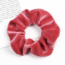 Load image into Gallery viewer, Velvet Scrunchie Women Girls Elastic Hair Rubber Bands Accessories Gum For Women Tie Hair Ring Rope Ponytail Holder Headdress