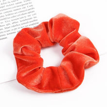 Load image into Gallery viewer, Velvet Scrunchie Women Girls Elastic Hair Rubber Bands Accessories Gum For Women Tie Hair Ring Rope Ponytail Holder Headdress
