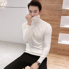 Load image into Gallery viewer, 2019 Winter New Men&#39;s Turtleneck Sweaters Black Sexy Brand Knitted Pullovers Men Solid Color Casual Male Sweater Autumn Knitwear
