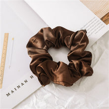 Load image into Gallery viewer, Fashion Solid Color Reflect Light Hair Scrunchies Ponytail Holder Soft Stretchy Hair Elastic Rope Accessories For Women Hairband