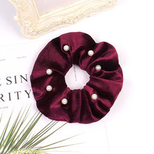 Load image into Gallery viewer, Velvet Scrunchie Women Girls Elastic Hair Rubber Bands Accessories Gum For Women Tie Hair Ring Rope Ponytail Holder Headdress