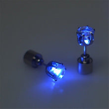 Load image into Gallery viewer, Fashionable LED Luminous Stud Earrings Dance Party Accessories Light Up LED Bling Ear Studs Earring 2019 Hot sales