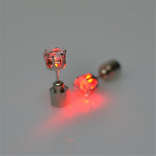 Load image into Gallery viewer, Fashionable LED Luminous Stud Earrings Dance Party Accessories Light Up LED Bling Ear Studs Earring 2019 Hot sales
