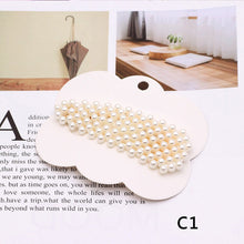 Load image into Gallery viewer, Fashion  Women Elegant Pearls Hair Clips Alloy Barrettes Girls Hair Accessories Valentine&#39;s Day HairPins Hair Accessories