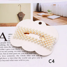 Load image into Gallery viewer, Fashion  Women Elegant Pearls Hair Clips Alloy Barrettes Girls Hair Accessories Valentine&#39;s Day HairPins Hair Accessories