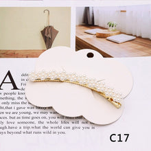 Load image into Gallery viewer, Fashion  Women Elegant Pearls Hair Clips Alloy Barrettes Girls Hair Accessories Valentine&#39;s Day HairPins Hair Accessories