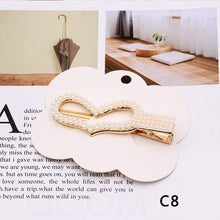 Load image into Gallery viewer, Fashion  Women Elegant Pearls Hair Clips Alloy Barrettes Girls Hair Accessories Valentine&#39;s Day HairPins Hair Accessories