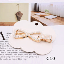 Load image into Gallery viewer, Fashion  Women Elegant Pearls Hair Clips Alloy Barrettes Girls Hair Accessories Valentine&#39;s Day HairPins Hair Accessories