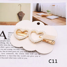 Load image into Gallery viewer, Fashion  Women Elegant Pearls Hair Clips Alloy Barrettes Girls Hair Accessories Valentine&#39;s Day HairPins Hair Accessories