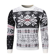 Load image into Gallery viewer, New Christmas Style Men Autumn Winter Pullover Sweater Deer Printed Long Sleeve Thicken Warm O-Neck Sweaters Male Pull Femme