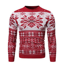 Load image into Gallery viewer, New Christmas Style Men Autumn Winter Pullover Sweater Deer Printed Long Sleeve Thicken Warm O-Neck Sweaters Male Pull Femme
