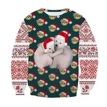 Load image into Gallery viewer, Ugly Christmas Sweater 3D Print Funny Xmas Pullover Hoodie Sweatshirt Men Women Holiday Party Autumn men&#39;s sweater