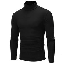 Load image into Gallery viewer, Autumn Winter Men&#39;s Pullover Sweaters High Collar Long-sleeved Solid Color Basic Slim Warm Jumper Turtleneck Pull