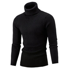 Load image into Gallery viewer, HEFLASHOR Autumn Warm Turtleneck Sweater Men Fashion Solid Knitted Mens Sweaters 2019 Casual Male Double Collar Slim Pullover