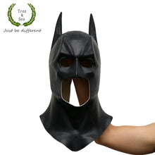 Load image into Gallery viewer, Halloween Batman Mask Dark Knight Adult Full Overhead Bruce Wayne Rubber mask Helmet Cowl costume