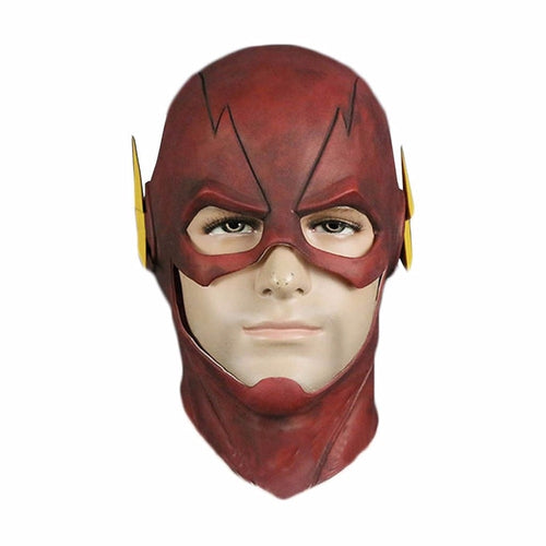The Flash Cowl Mask Cosplay Headwear Helmet Full Head Prop Accessories