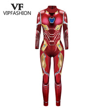 Load image into Gallery viewer, VIP FASHION 2019 New 3D Super Hero Captain Costume Cosplay Women Marvel Movie Jumpsuit Costumes For Women Plus Size  Jumpsuit